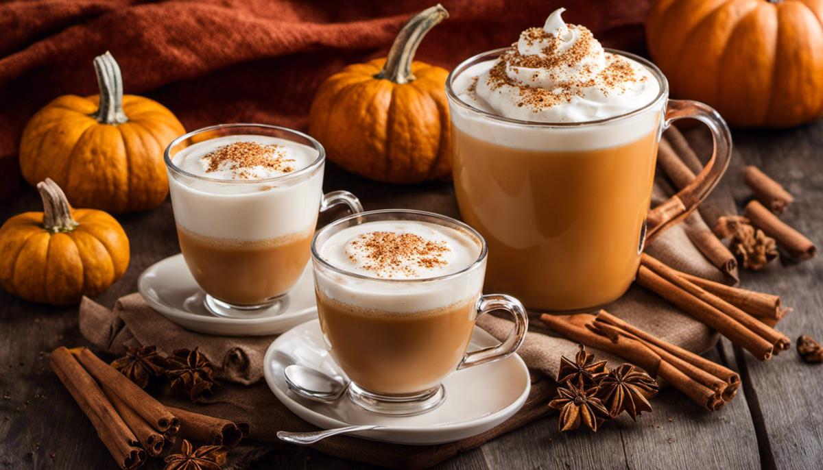 A warm cup of Pumpkin Spice Chai Tea Latte encapsulating the essence of autumn with its comforting flavors and healthful ingredients.