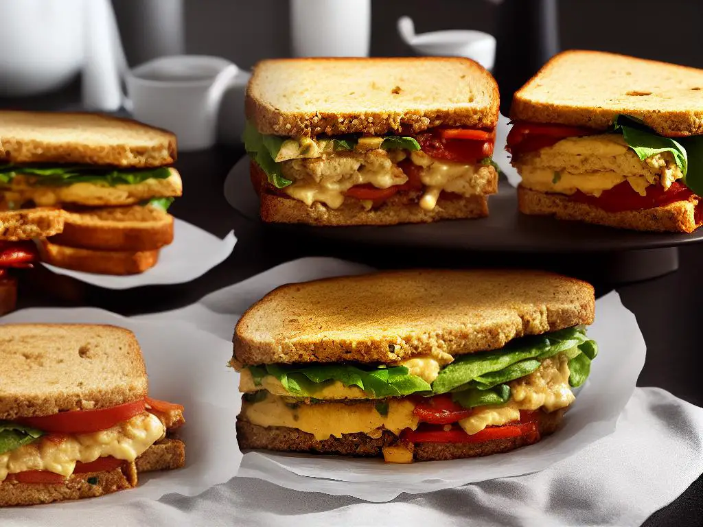 A photo of the Starbucks Beyond Meat breakfast sandwich